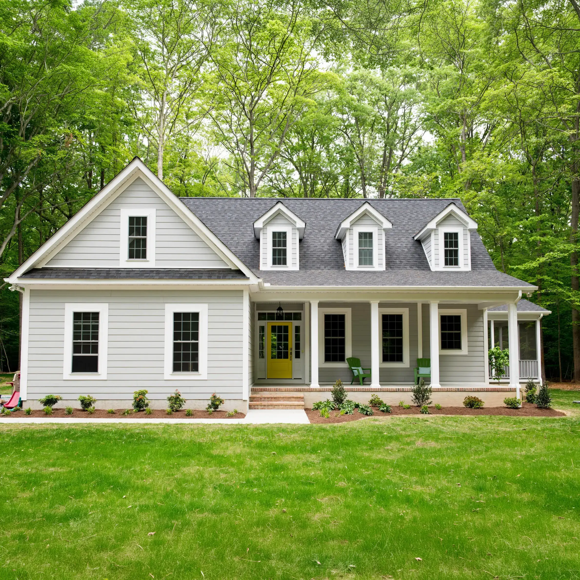 Cape Cod style house near Atlanta, Georgia, painted by Kimberly Painting